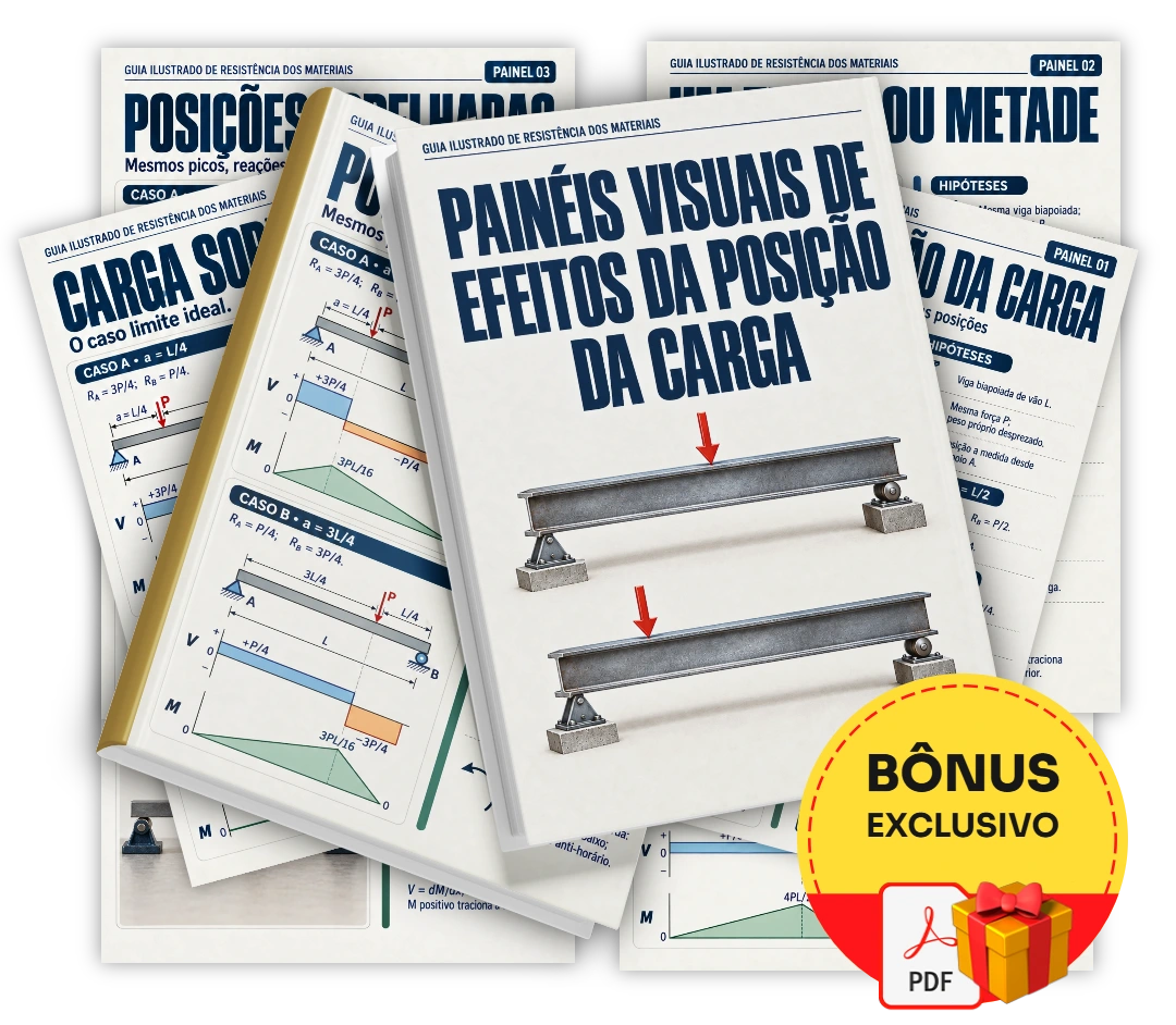 Painéis Visuais de Efeitos da Posição da Carga